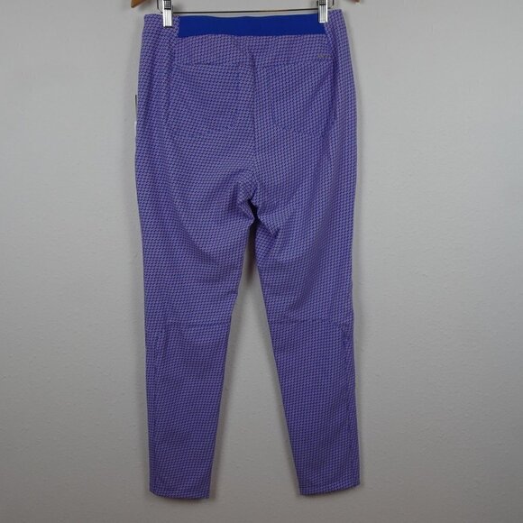 RLX Ralph Lauren Golf Pants Women's Size 10 Blue Diamond Print Stretch - Picture 4 of 11